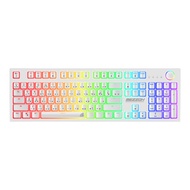 SIGNO KEYBOARD (คีย์บอร์ด) KB-752W MEZZON (WHITE) (BLUE OPTICAL SWITCH - RGB - EN/TH)