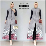 Longcardy Batik Kardigan long dress Model Tanpa Lengan Long Cardigan Outer Katun D