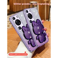 For Huawei P60 Pro Case Shockproof Electroplated Back Cover For Huawei P60Pro Stand Phone Casing