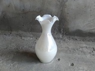 奶油玻璃花瓶 —古物舊貨、懷舊古道具、復古擺飾、早期民藝、玻璃製品收藏