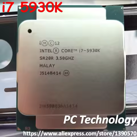 Original Intel core processor i7-5930K 3.5Ghz 15MB 6-cores LGA2011-3 i7 5930K CPU free shipping -bet