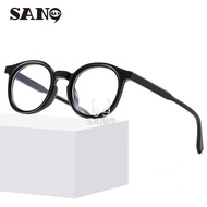【Replaceable lenses】COD (San9) 2024 New Korean Round Frame Eyeglasses Men