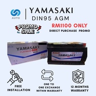 Yamasaki DIN95 AGM (LN5) Plantinum Car Battery