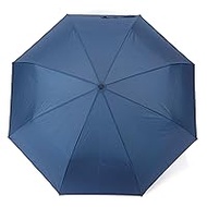 Komiya Shoten Windproof Folding Umbrella, Men's, Large, Durable Fiberglass, Windproof, Strong Windproof, Super Water Repellent, Teflon, Easy to Open and Close, 25.6 inches (65 cm), Navy Blue, navy