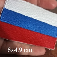 patch bordir bendera rusia aksesoris baju
