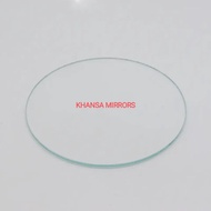 8cm Circle Clear Glass
