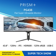 PRISM+ PG438 120Hz 1ms HDR600 Super Ultrawide DFHD 32:9 [3840 x 1080] Adaptive-sync Gaming Monitor