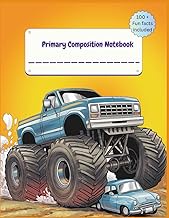 Primary Composition Notebook K-2 with Picture Space: MONSTER TRUCK Design, Primary Story Journal, Do