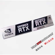 Stickers New Style RTX2080ti 3090TI 3080 Metal Stickers Computer Notebook Desktop Graphics Card Labe