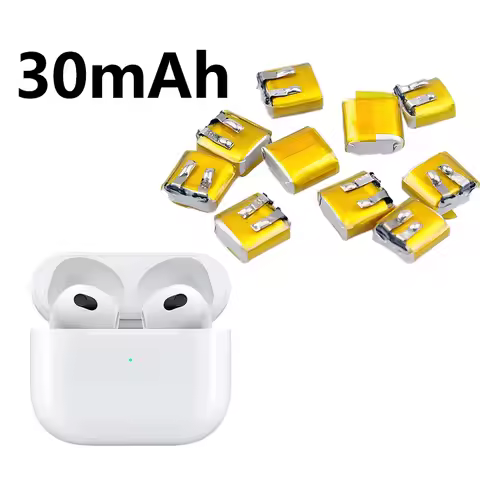 401012 3.7 V 401012 Battery 401012 3.7V 30mAh Bluetooth Earphone Rechargeable Lithium Battery 401012