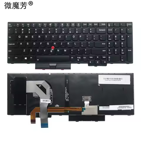 New US English Keyboard for Lenovo Thinkpad T570 T580 P51S P52S Teclado 01ER582 01ER541 SN20M07934