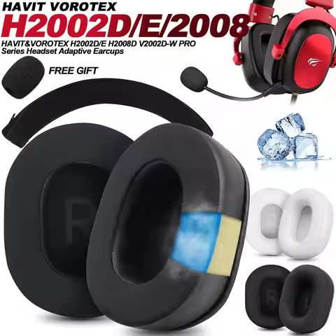 Earphone pads For Havit H2002D/E H2008D VOROTEX replacement Earpads headphones Earmuffs Mesh cloth M