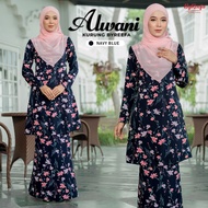 Kurung Alwani ByReefa Collection | Sage Green | Navy Blue White | Dusty Mint | Nude | Black