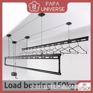 🇸🇬Free shipping🇸🇬Balcony Lifting Clothes Hanger / drying rack / hanger dryer pole type laundry household balcony ceiling space saving / Elevating Drying Racks Balcony Hand-Cranking