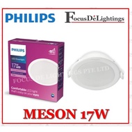 [2pcs] PHILIPS MESON 17W ROUND RECESSED DOWNLIGHT -WARM / COOL / DAY