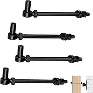 4 Pack Gate Hinges with J Bolt, Hinges for Farm Gates Made of 304 Stainless Steel, Bolt 5/8 Inch for