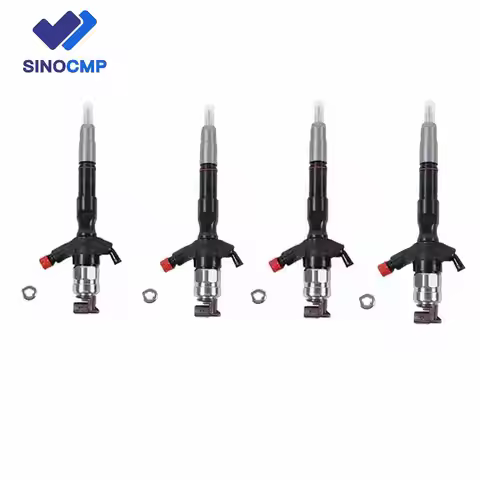 4pcs New Fuel Injectors 095000-7780 095000-7781 23670-39316 For Toyota Hilux/Land Cruiser Prado 2.5 