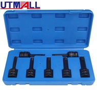 7Pcs Broken Bolt Extractor Screw Extractor Center Drill Bits Socket Damaged Screws Remover Extractor