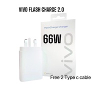 Vivo 33w 66w Fast Charger Flash Charge Adapter With Type-C Cable vivo flash charger