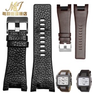 Suitable for Diesel Diesel DZ1216/1273/4246 Genuine Leather Watch Strap First Layer Cowhide Notch Men's Strap