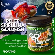 GOLDFISH COLOR BRIGHTENER Le Fish Pelet Goldfish Koki Hi Protein Push Color