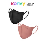 Iris Ohyama Disposable Face Mask Daily Fit - Pink/Black (12.5g X 5 Pcs)