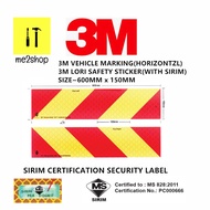 3M DIAMOND STICKER GTADE CONSPICUITY MARKING/3M LORI SAFETY STICKER SIRIM Sticker Puspakom JPJ Stick