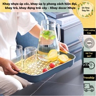 Plastic cup tray, modern style cup tray, tea tray, fruit tray - Plastic decor tray