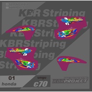 Sticker c70 sticker striping list honda c70 01 Racing c70