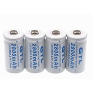 GTL 3.7V 2800mAh Lithium Li-ion 16340 Battery CR123A Rechargeable Batteries 3.7V CR123 for Lase