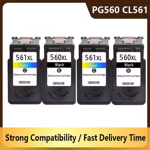 Remanufactured 560 561 Ink Cartridges Replacement for PG560 XL CL561XL for Canon Pixma TS5351 TS5352