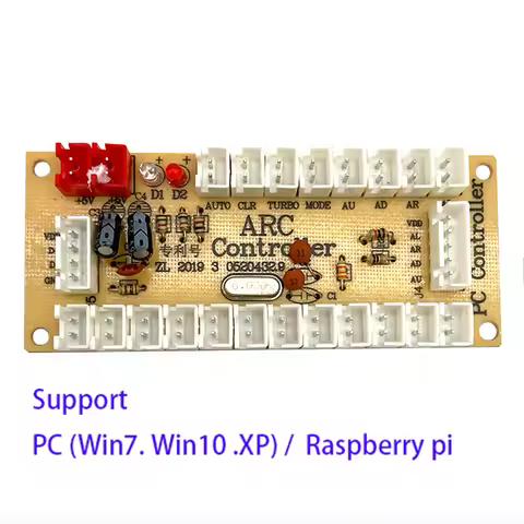 ARC 968 Arcade Zero Delay USB Board Joystick Controller PCB For PC & Raspberry Pi Control Retro Game