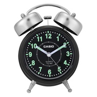 Authentic Casio Vintage Bell Alarm Round Black Analog Clock TQ-362-1ADF TQ-362-1A Desk Home Decoration