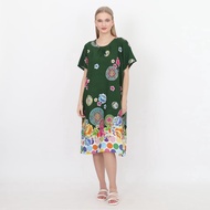 Diamond motif geber hand dress