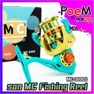 รอกตกปลา รอกสปินนิ่ง MC 1000-2000-3000 5.2:1 (PASTEL COLOR Series)