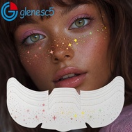 GLENES 6 Sheets Glitter Freckles Stickers, Waterproof Creative Fake Freckles Stickers, Y2K DIY Heart