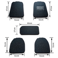 【5PCS】Karpet Mobil Universal Mie Bihun PVC Karpet Anti Selip  2 Baris Ketebalan 16mm / Car Floor Mat