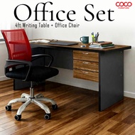COCO OFFICE SET 2 IN 1 /120CM Office Table With 3 Drawer + Office Chair /150cm Office Table With 3 D