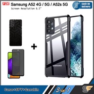 3in1 Case Package Free Anti Spy and Garskin Samsung A31 A32 4G A33 A50 A50s A51 A52 A52s A53 A54 A71