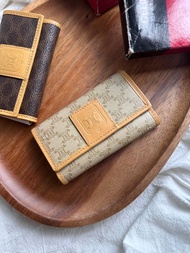 保存品Vintage Celine凱旋門徽章米花鑰匙包
