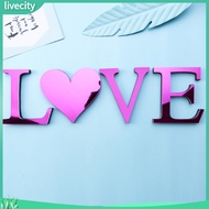 {livecity} A-Z Alphabet Letter Acrylic Mirror Wall Art Sticker Decal DIY Home Decoration