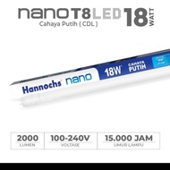 lampu led nano T8 18 watt lampu neon hannochs cahaya putih