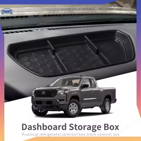 Car Dashboard Tray for Nissan Frontier 2022 + Center Console Storage Box Organizer Interior Accessor
