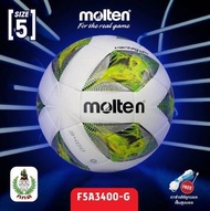 MOLTEN ลูกฟุตบอล ลูกฟุตบอลหนัง ลูกฟุตบอลเย็บ MOT Football Hybrid PU Pk F5D3400-TL / F5A3400-G (960) 