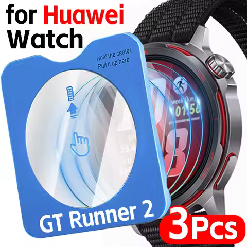 Easy Installation Tempered Glass Film for Huawei Watch GT Runner2 1-5Pcs HD Anti-scratch Screen Prot