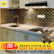 [MOZEK BENAR] FISHSCALE MOSAIC TILES/JUBIN DINDING/CERAMIC TILES/JUBIN CANTIK/JUBIN DAPUR/JUBIN BILI