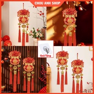 Lucky Fortune Bag, Decorative Hanging Rope Lucky Red Blessing BagCNY, Home Decoration Accessories CN