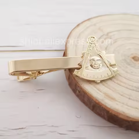 past master Masonic Freemason Mason tie clip gentleman cloth accessories Simple personality