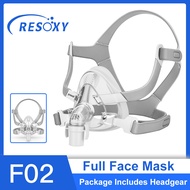 Full Face Mask with Cushion Frame Headgear Anti Snoring Apnea Sleep Aiding for CPAP BIPAP Respirator Mask