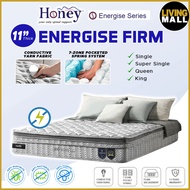 Living Mall Honey Energise Firm 11" Anti-Static 7-Zone Pocket Spring Mattress - All Sizes